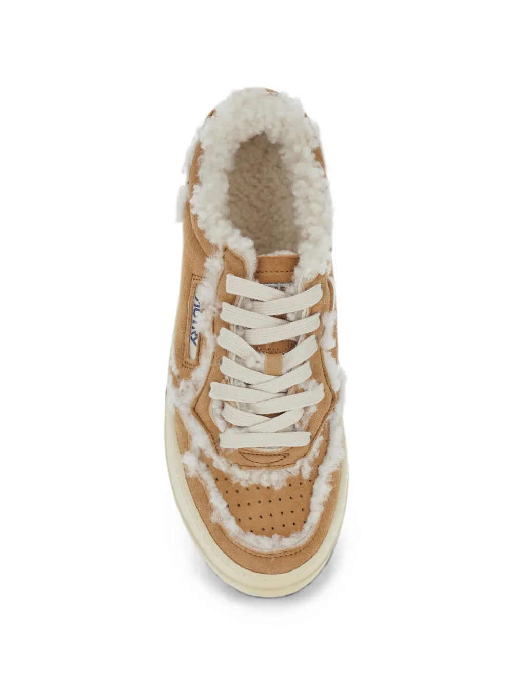 Autry shearling-trim platform sneakers Bruin