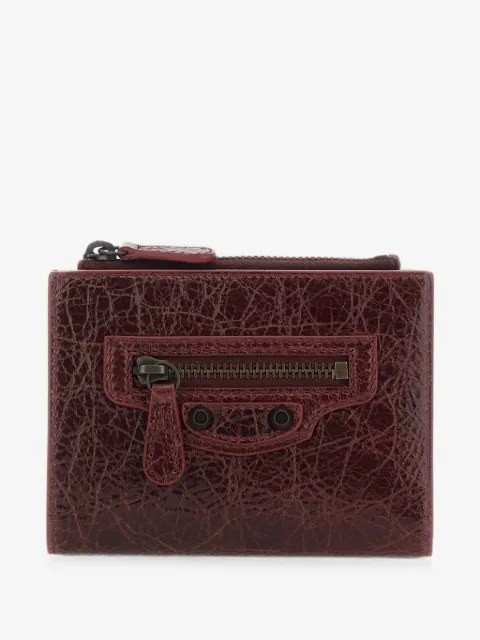 Balenciaga Le City bifold wallet in berry red