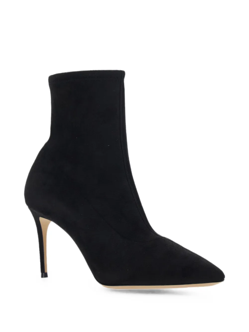 Casadei pointed-toe stiletto-heel ankle boots Zwart
