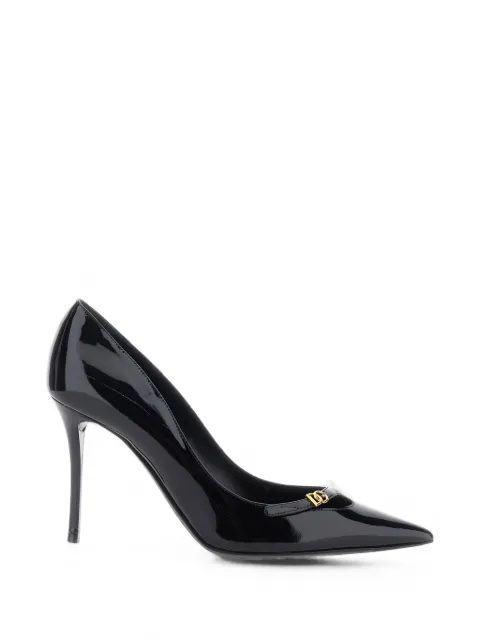 Dolce & Gabbana DG logo patent-leather pumps