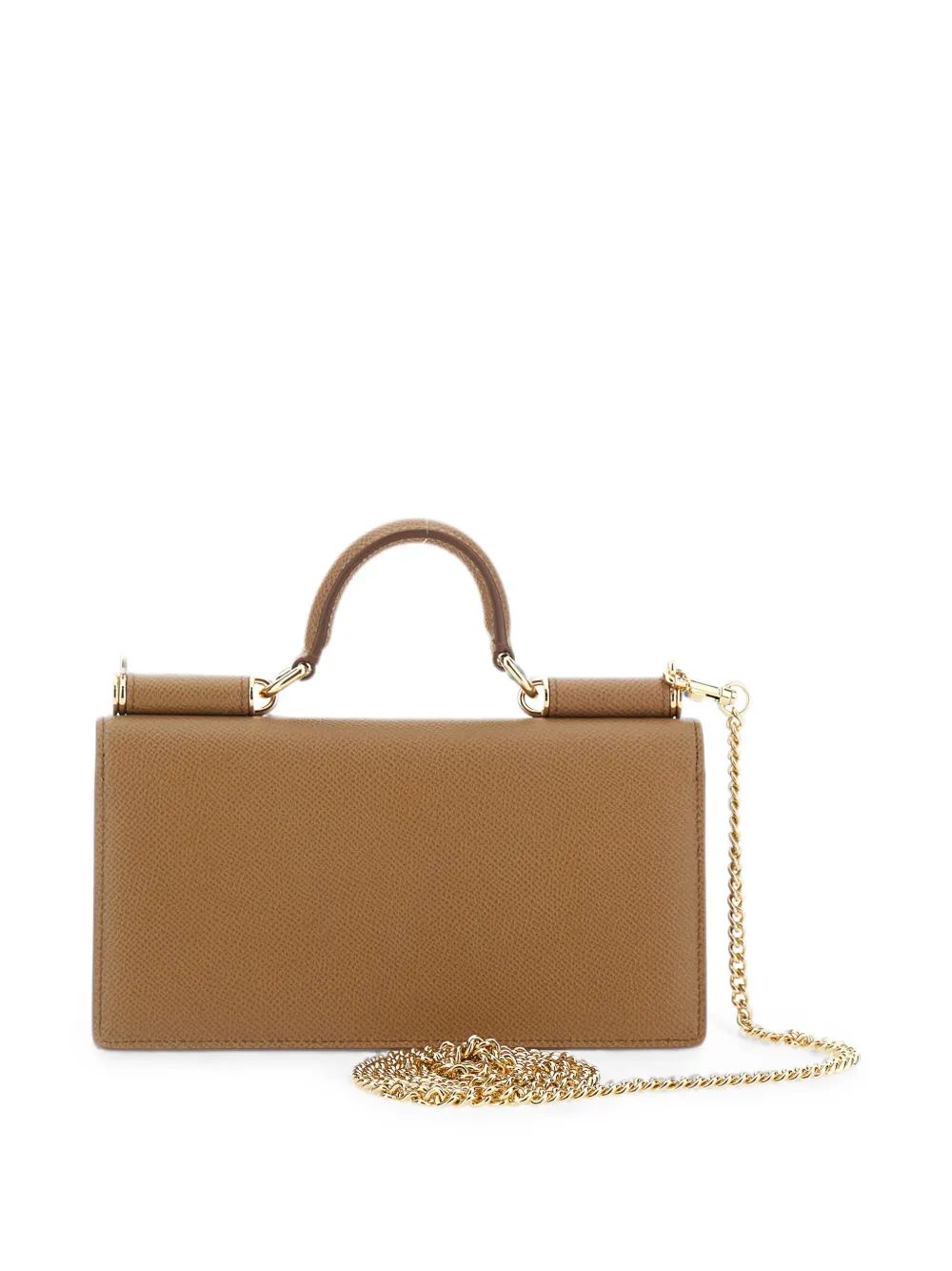 Dolce & Gabbana Dauphine leren mini-tas Beige
