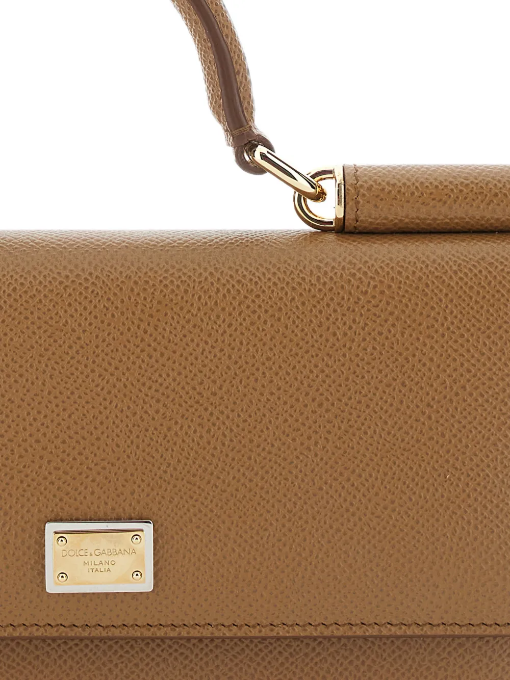 Dolce & Gabbana Dauphine leren mini-tas Beige
