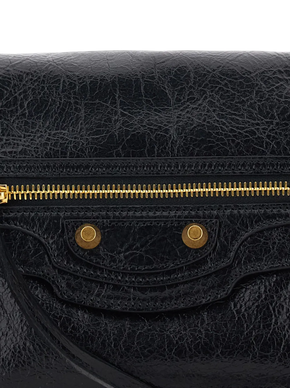Balenciaga Le City leren clutch Zwart