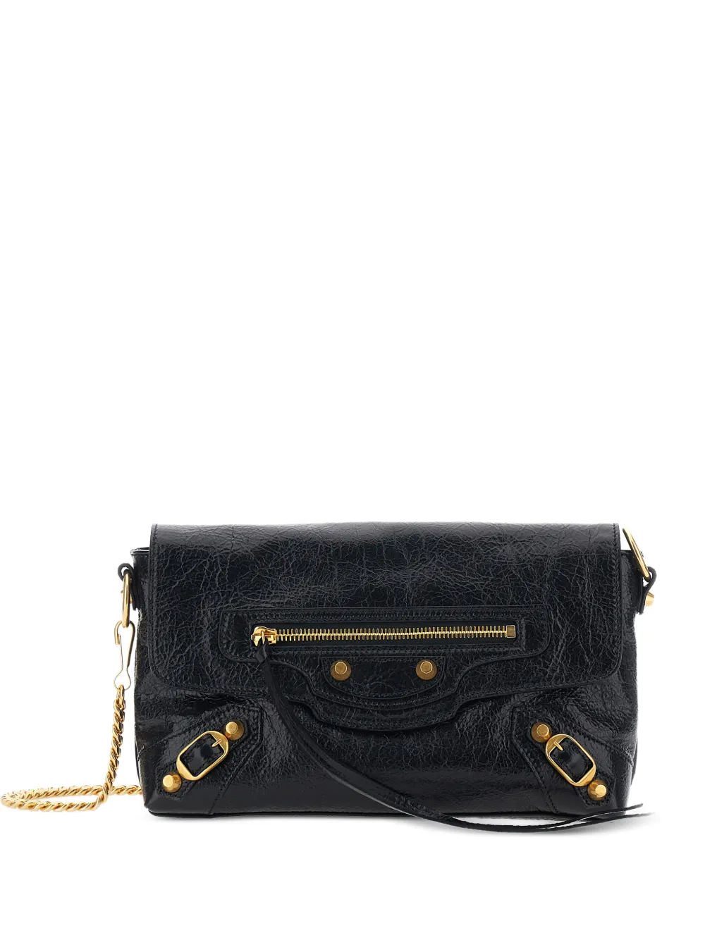 Balenciaga Le City leather clutch bag - Schwarz
