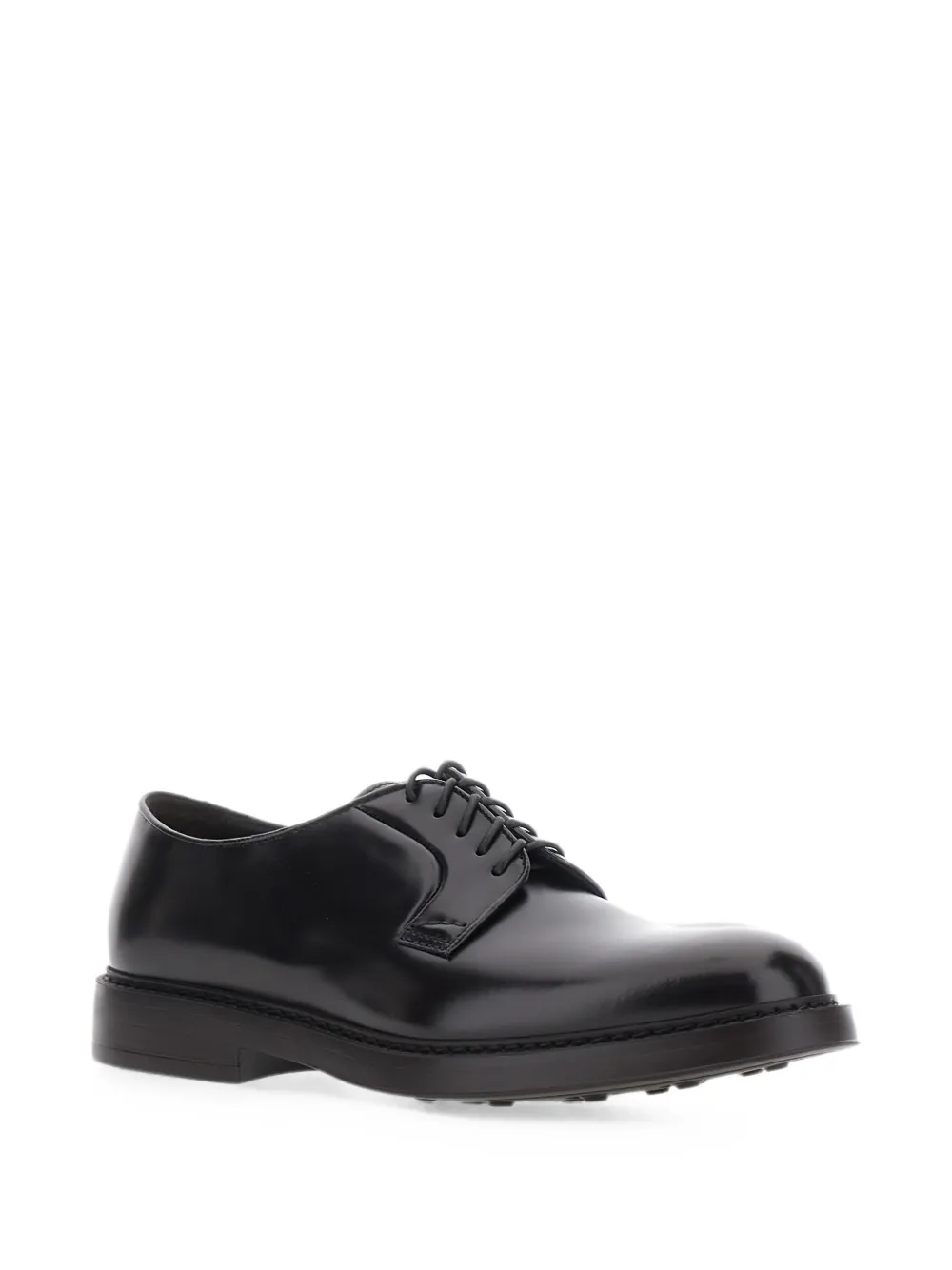 Doucal's Leren veterschoenen Zwart