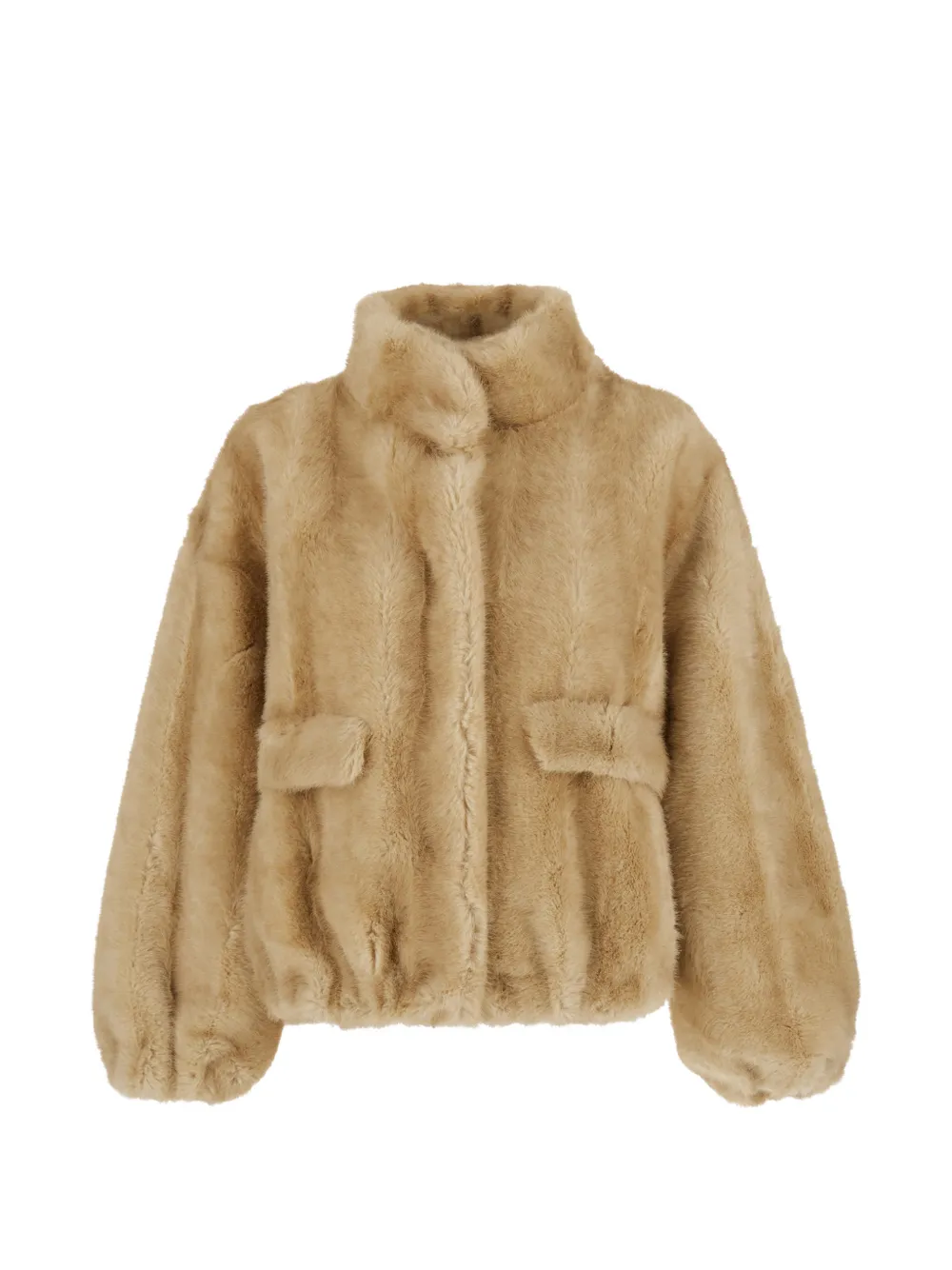 Apparis Iris faux-fur high-neck bomber jacket