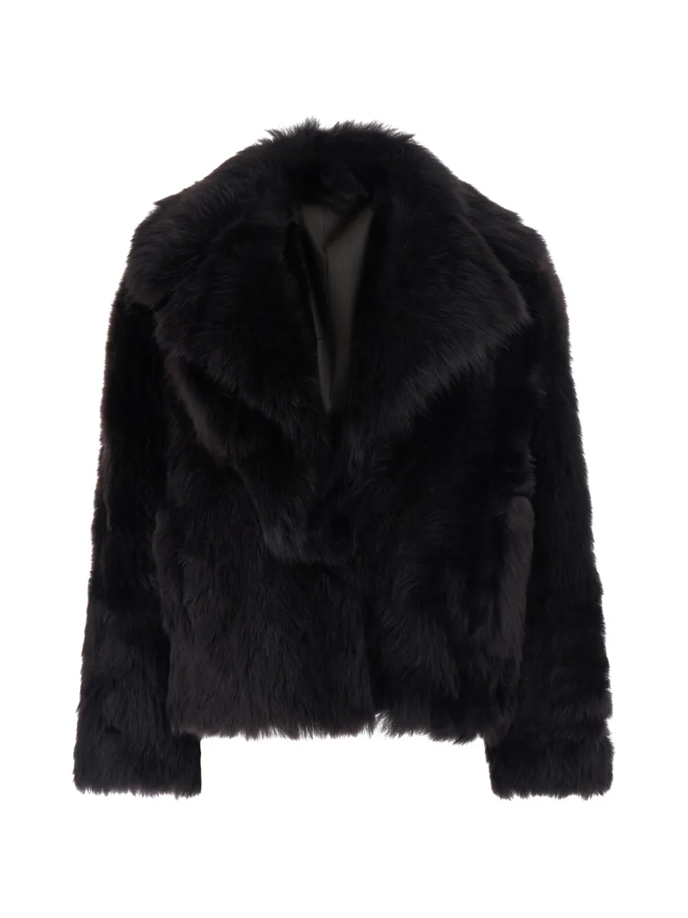Blancha Toscana shearling long-sleeve jacket - Marrone