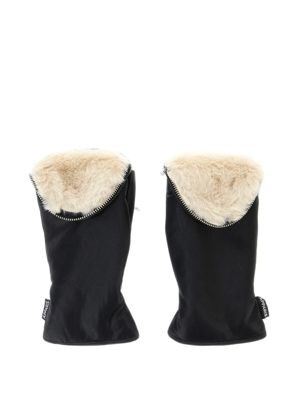 Apparis Noa handschoenen met ritssluiting Zwart