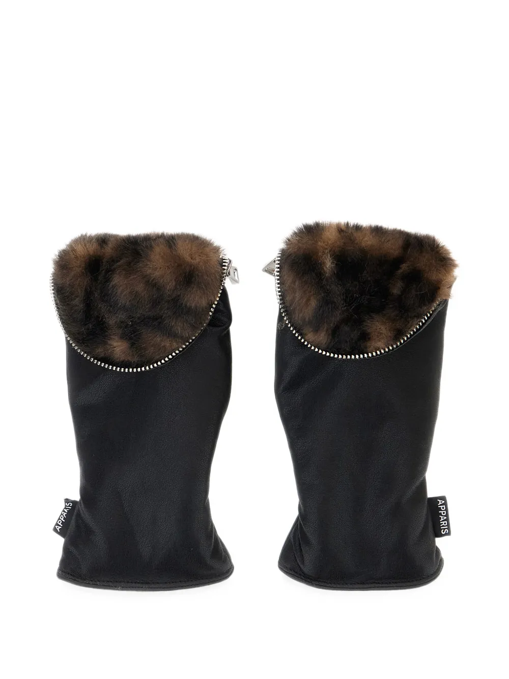 Apparis Noa handschoenen met ritssluiting Zwart