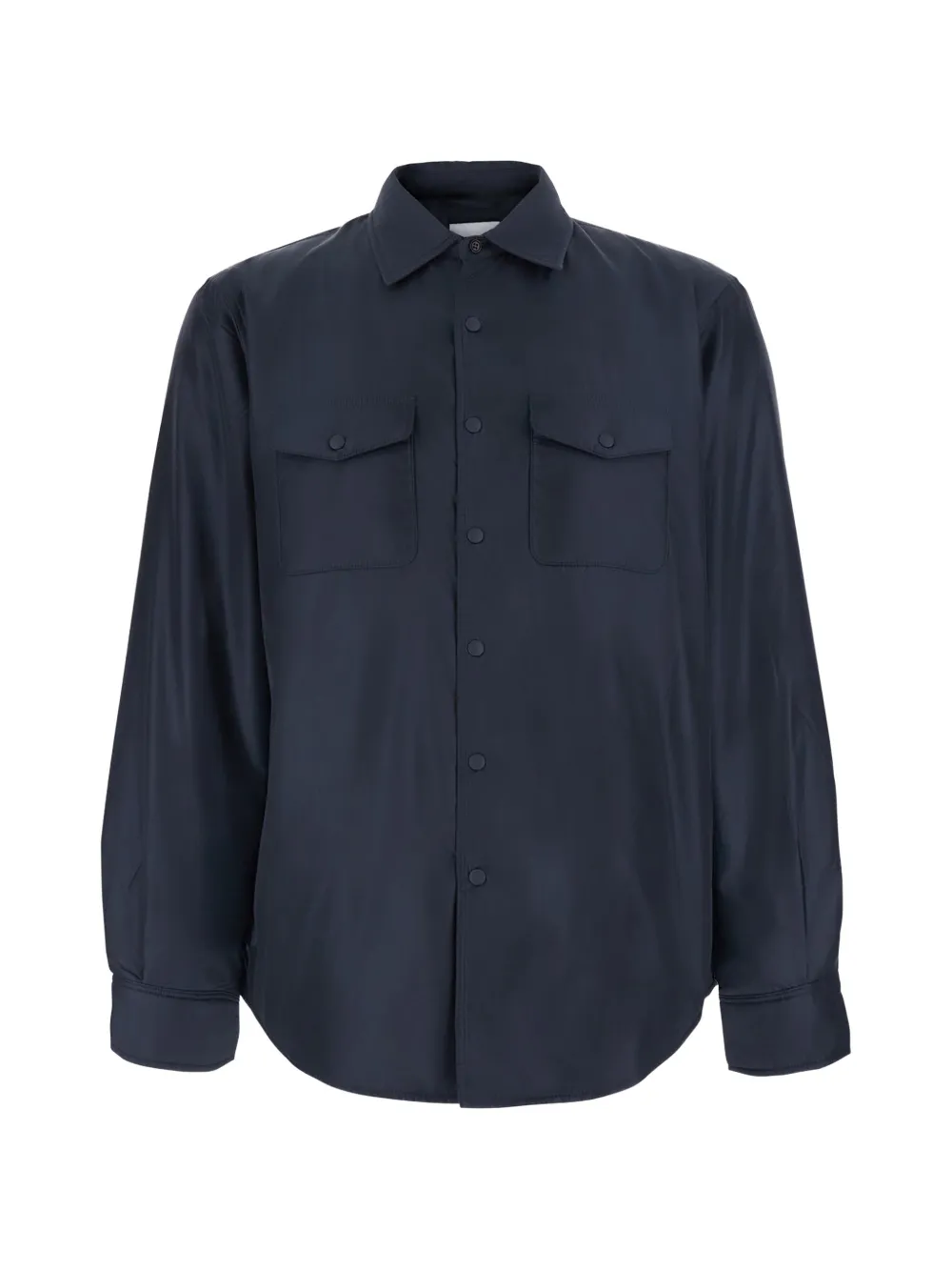 ASPESI 13 Piu Shirt jack met klepzak en knopen Blauw