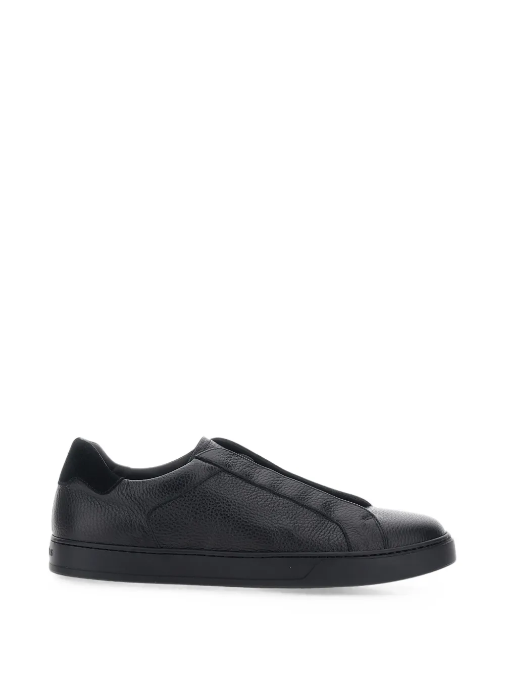 Doucal's Spencer grainy-leather sneakers - Schwarz