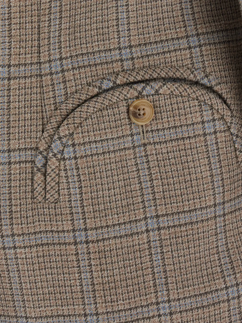 Blazé Milano Everynight Check-pattern Wool Blazer in Neutrals, view 3
