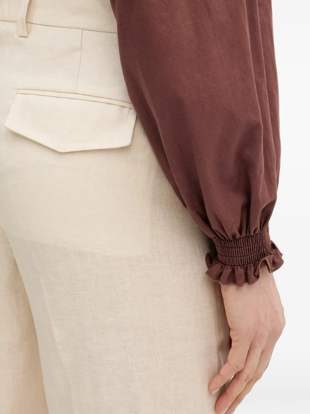 Silvian Heach Geplooide broek Beige