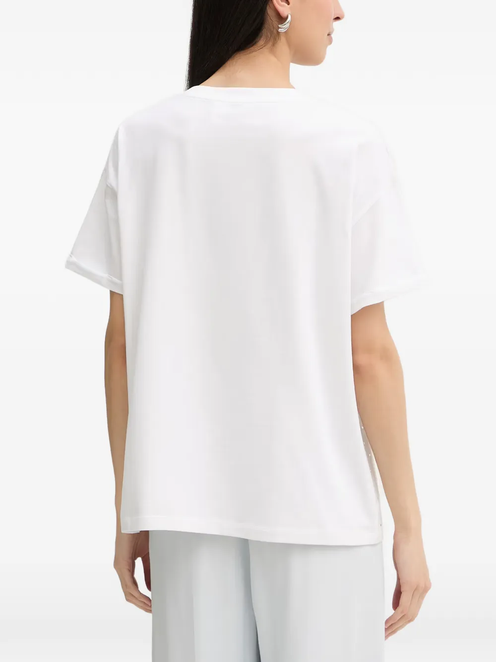 Silvian Heach Sedibana T-shirt met korte mouwen en verfraaid met kristallen Wit