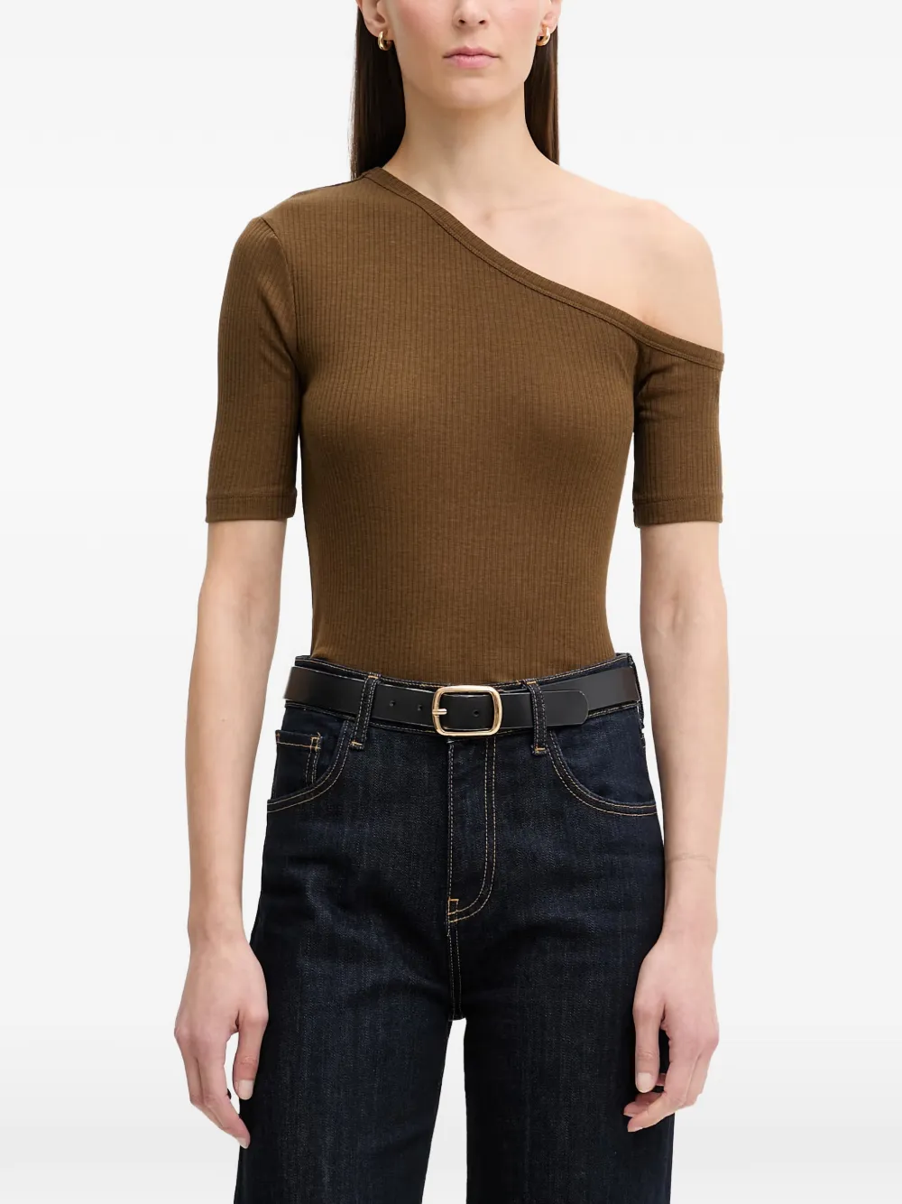 Sessùn Soline one-shoulder ribbed top