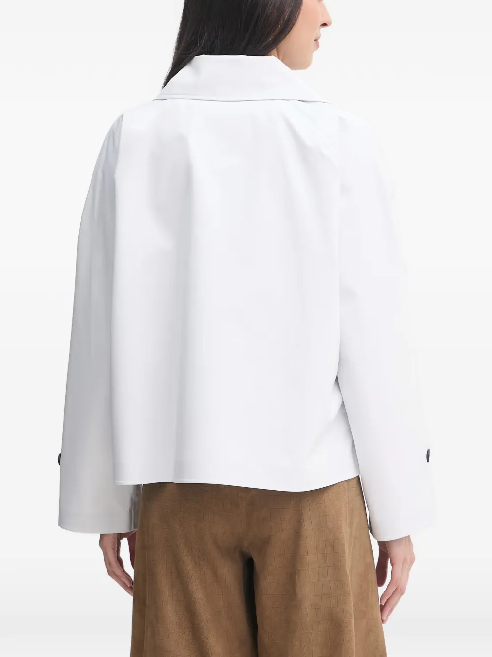 Save The Duck Cropped jack met dubbele rij knopen Wit