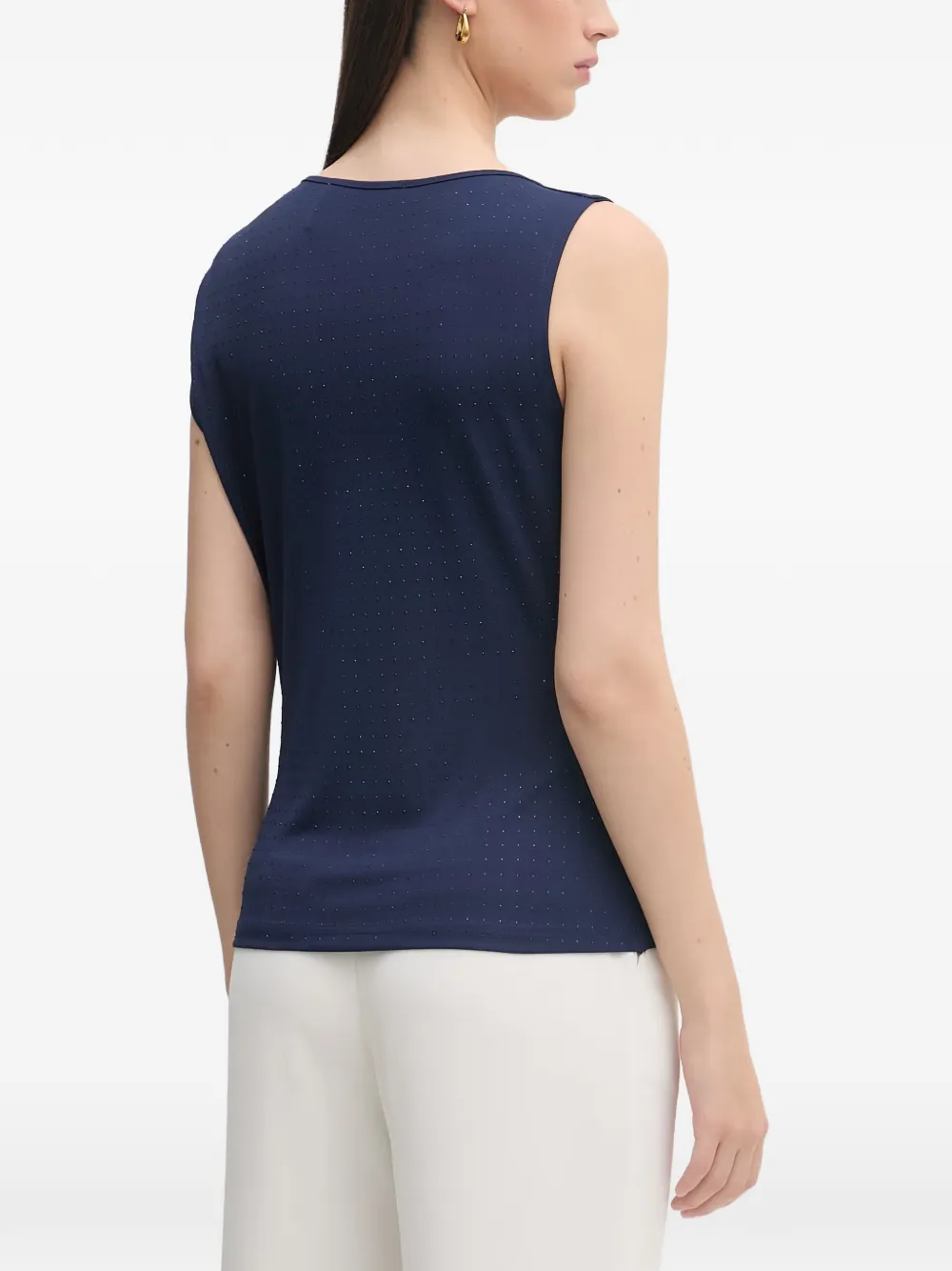 Silvian Heach Raman top met diepe hals en verfraaid met kristallen Blauw