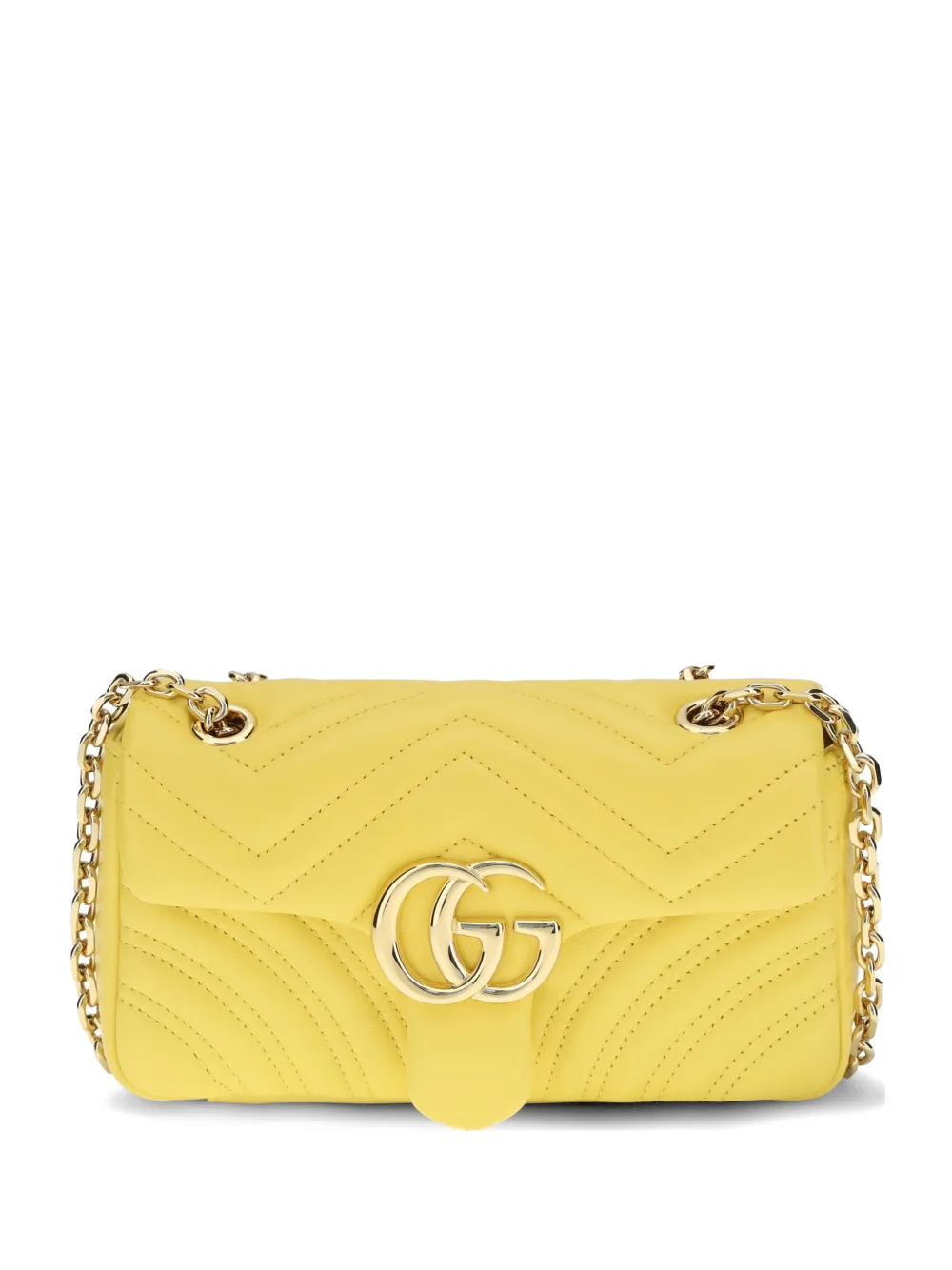 Gucci small GG Marmont quilted shoulder bag - Gelb