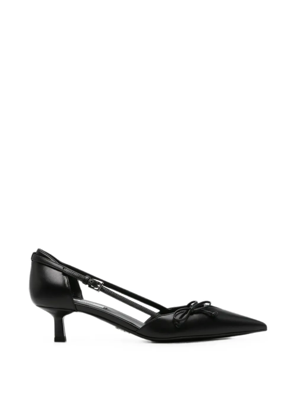 Prada bow-detail pointed pumps Zwart