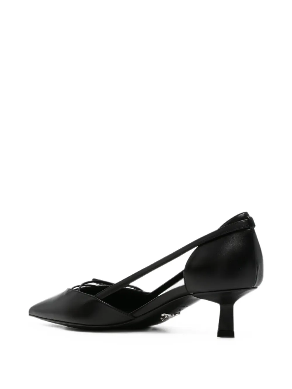 Prada bow-detail pointed pumps Zwart
