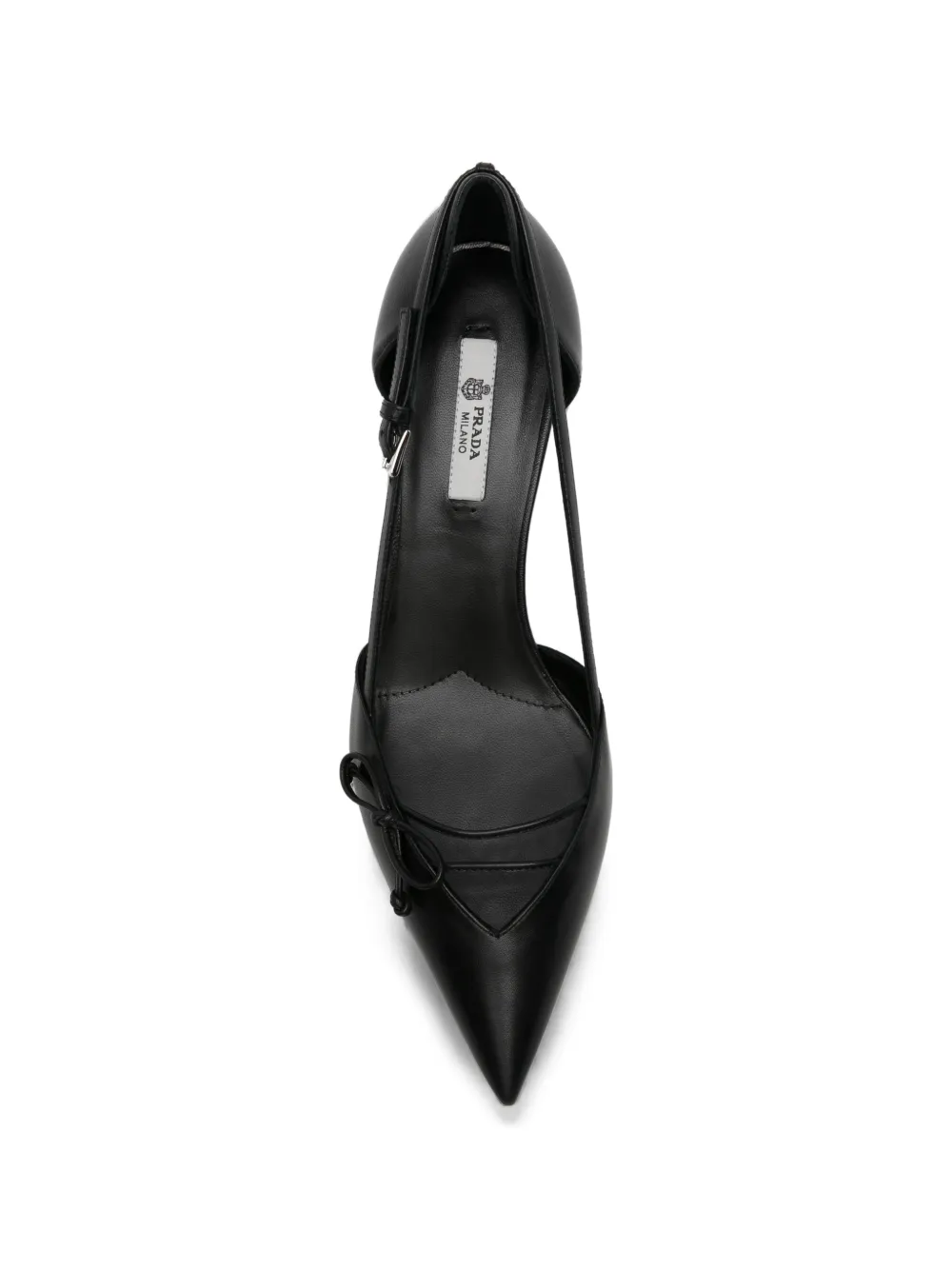 Prada bow-detail pointed pumps Zwart