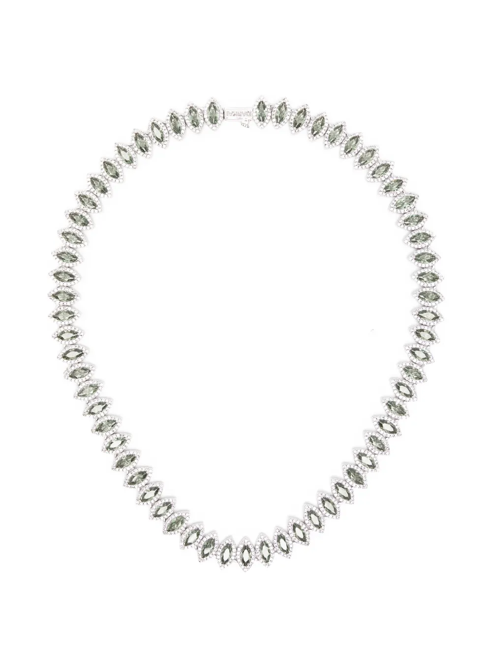 DARKAI Tennis marquise-cut crystal necklace - Argento
