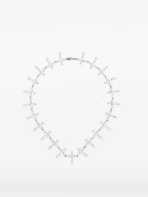 DARKAI collar Cross Tennis con apliques de cristal