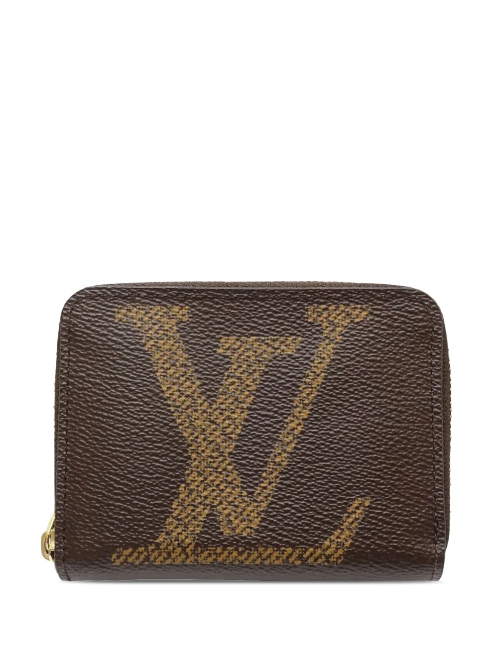 Louis Vuitton Pre-Owned 2021-2026 Monogram Giant Zippy coin pouch - Braun