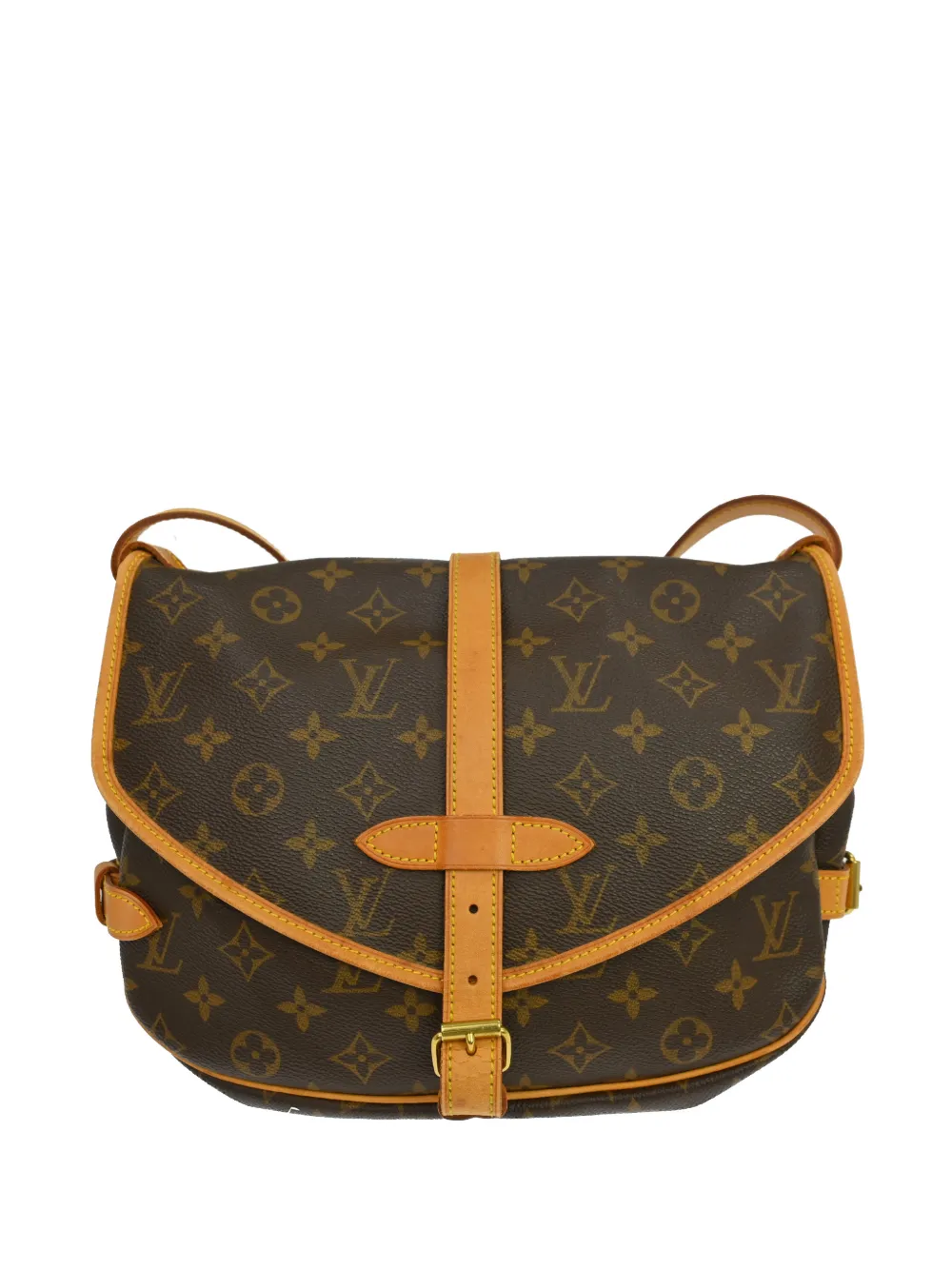 Louis Vuitton Pre-Owned 2001 30 Saumur Monogram shoulder bag - Marrone