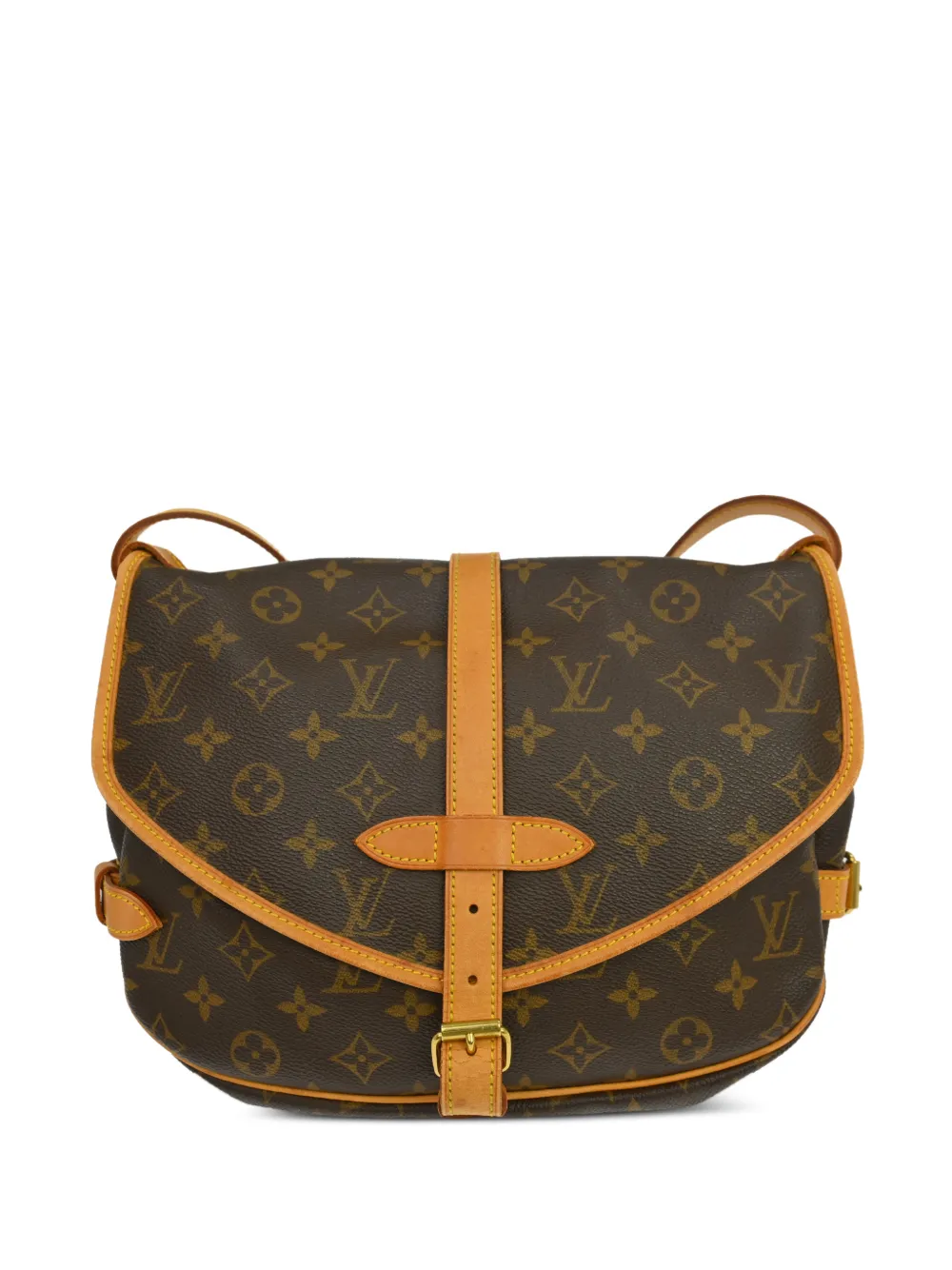 Louis Vuitton Pre-Owned 2001 30 Saumur Monogram shoulder bag - Marrone