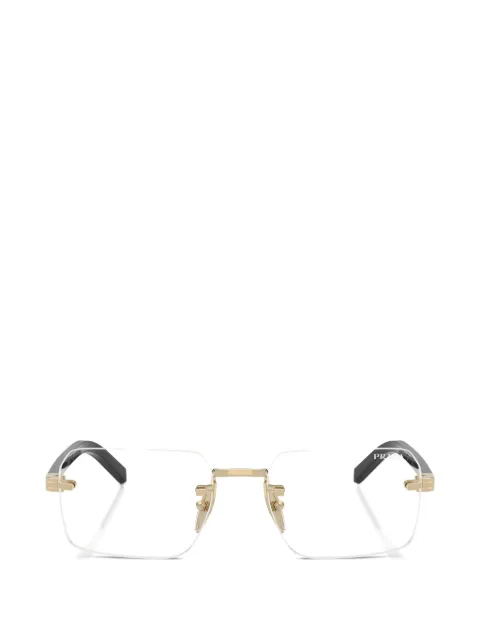 Prada Eyewear rimless rectangle-frame sunglasses