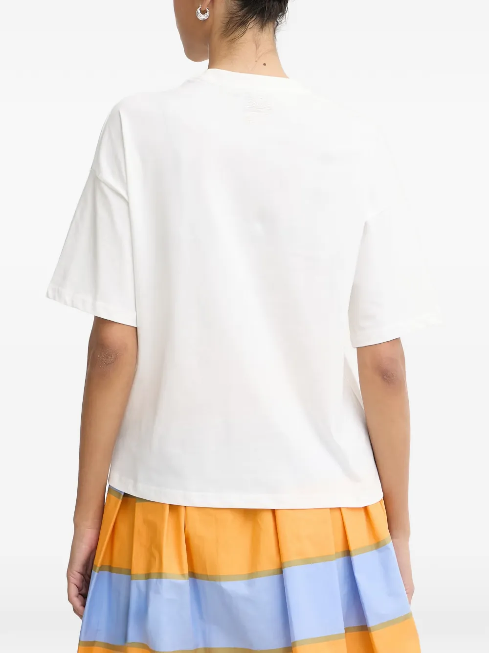 NEVER FULLY DRESSED floral-print T-shirt Wit