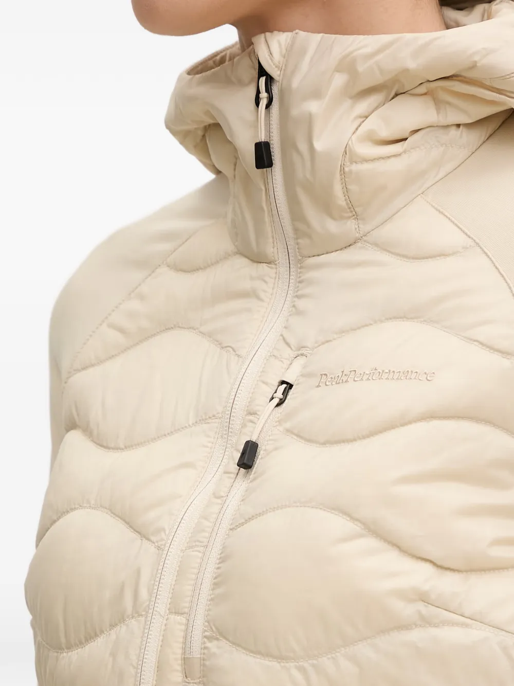 Peak Performance Helium gewatteerd jack met capuchon Beige