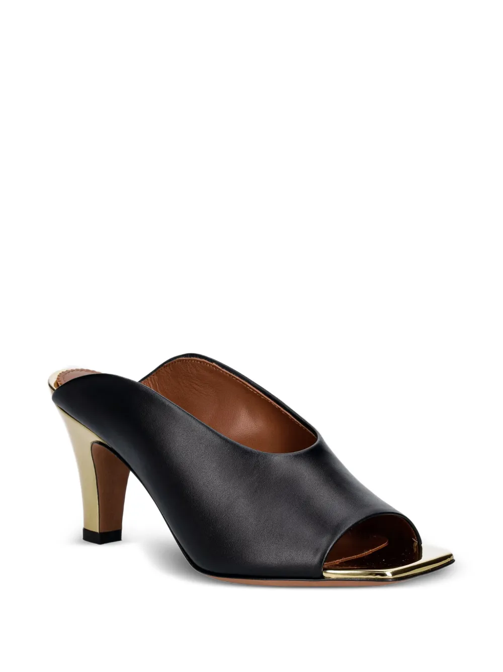 Pollini Archive Collection leather sandals Zwart