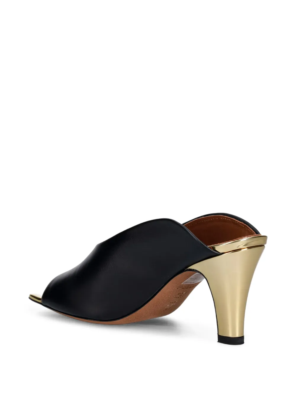 Pollini Archive Collection leather sandals Zwart