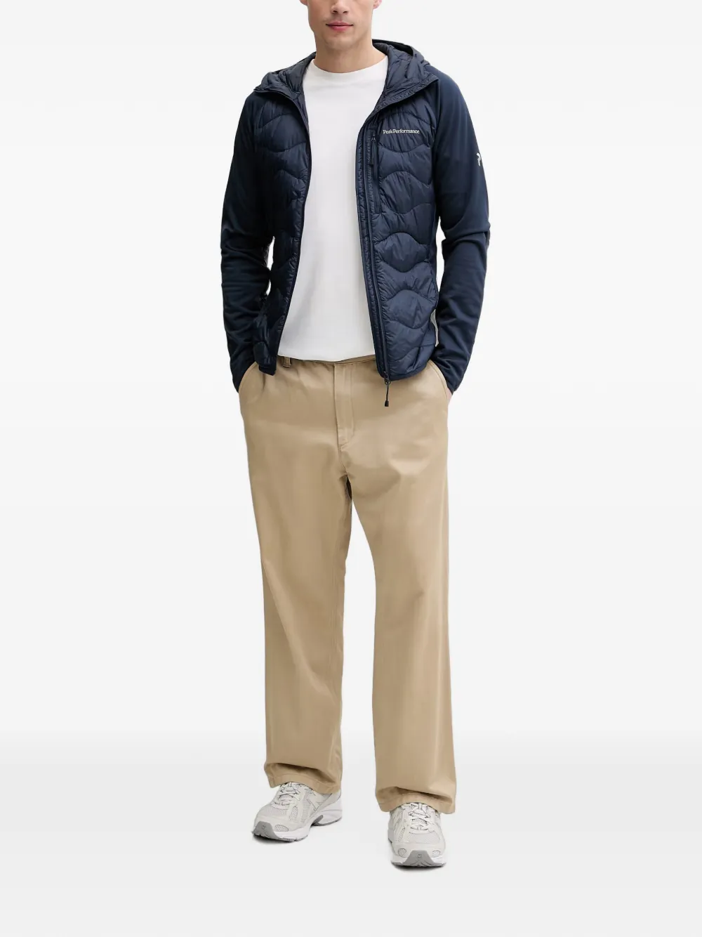 Peak Performance Helium gewatteerd jack met capuchon Blauw