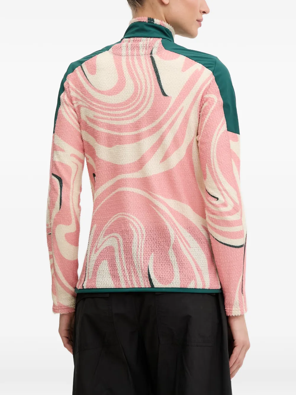 Peak Performance Freelight AOP sweater met vlakken en abstracte print Groen