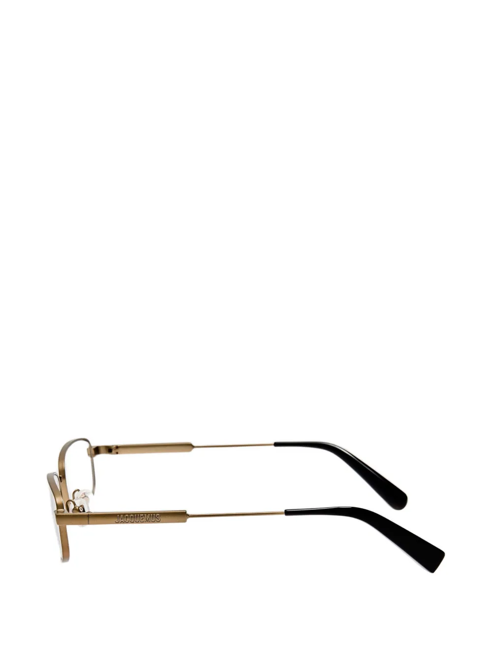 Jacquemus Secretaire bril met rechthoekig montuur Bruin