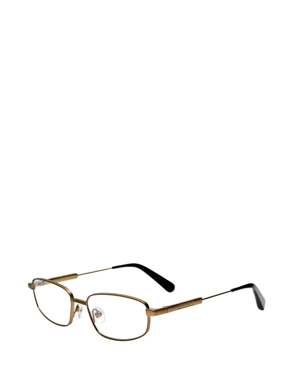 Jacquemus Secretaire bril met rechthoekig montuur Bruin