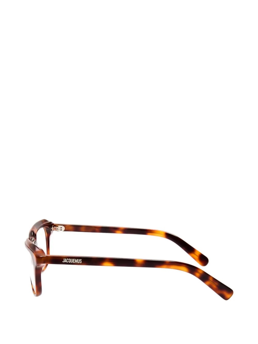 Jacquemus Citta bril met geometrisch montuur Bruin