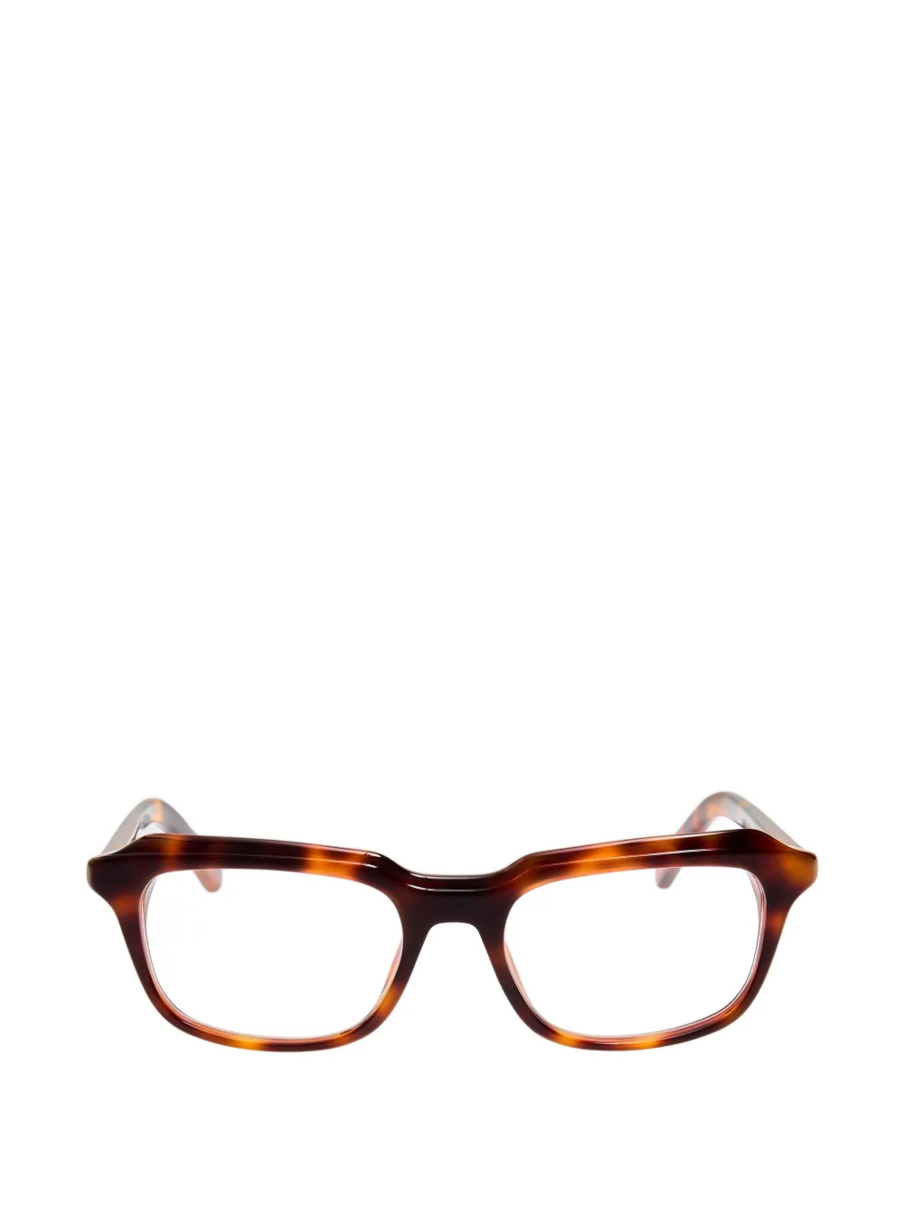 Jacquemus Citta geometric-frame glasses - Marrone