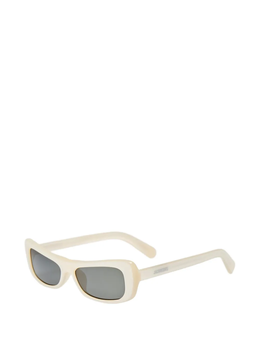 Jacquemus Capri zonnebril met cat-eye montuur Wit