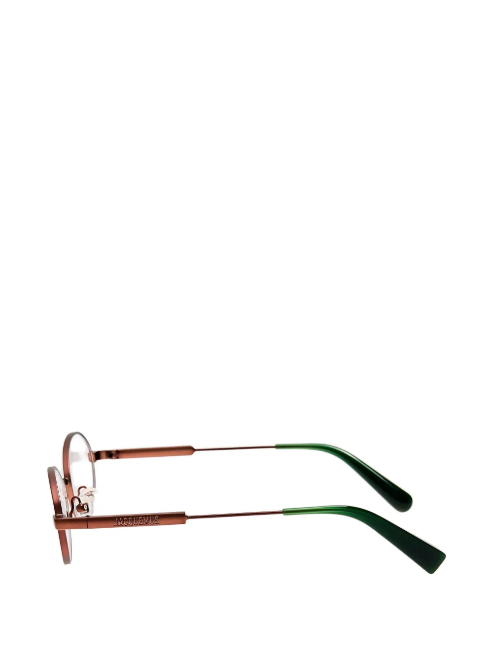Jacquemus Meunier bril met ovalen montuur Bruin