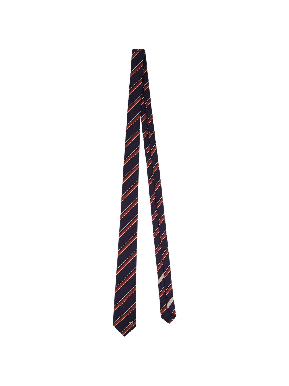 Valentino Garavani striped silk tie - Blu