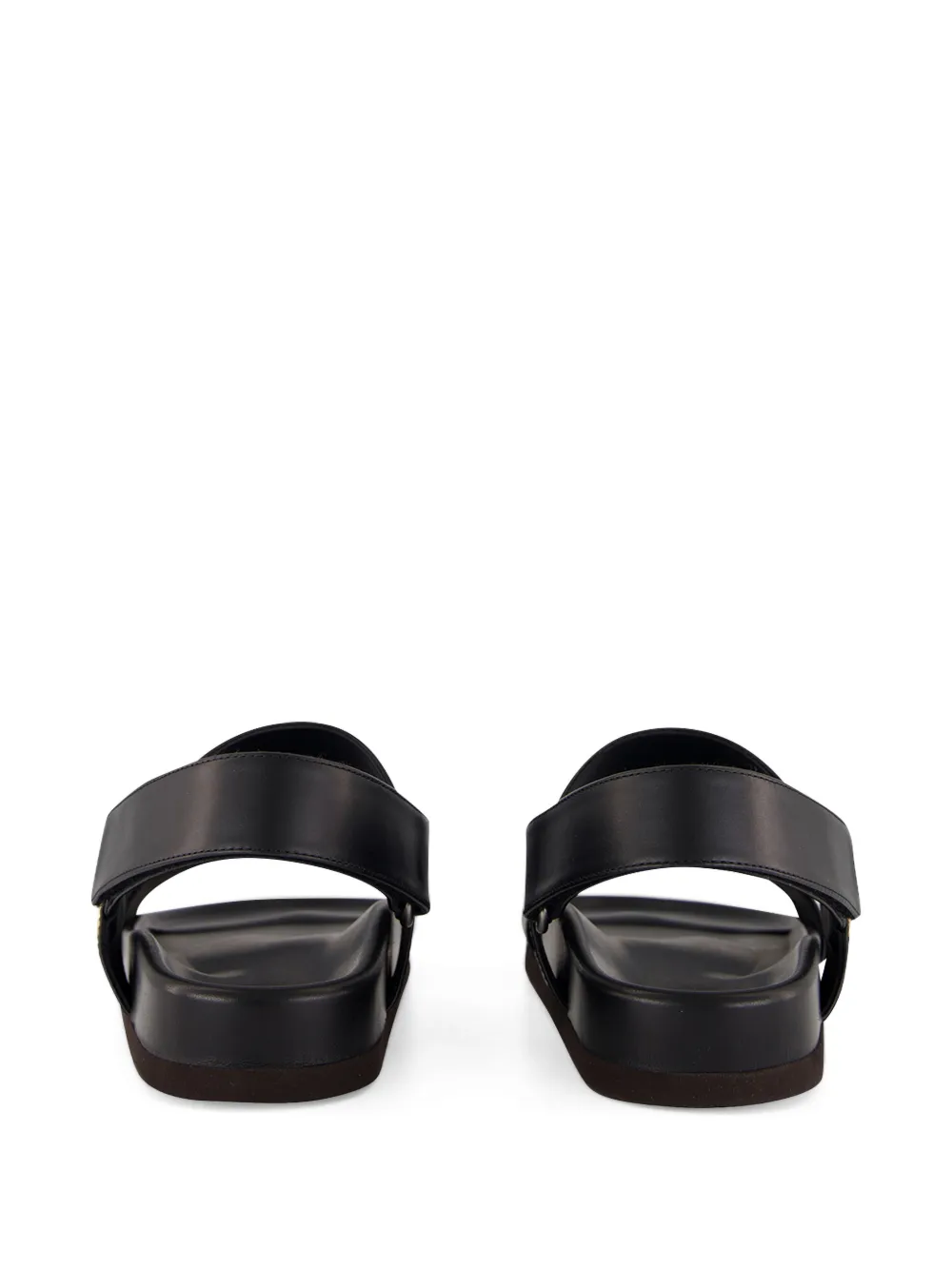 Valentino Garavani VLogo Signature leather sandals Zwart