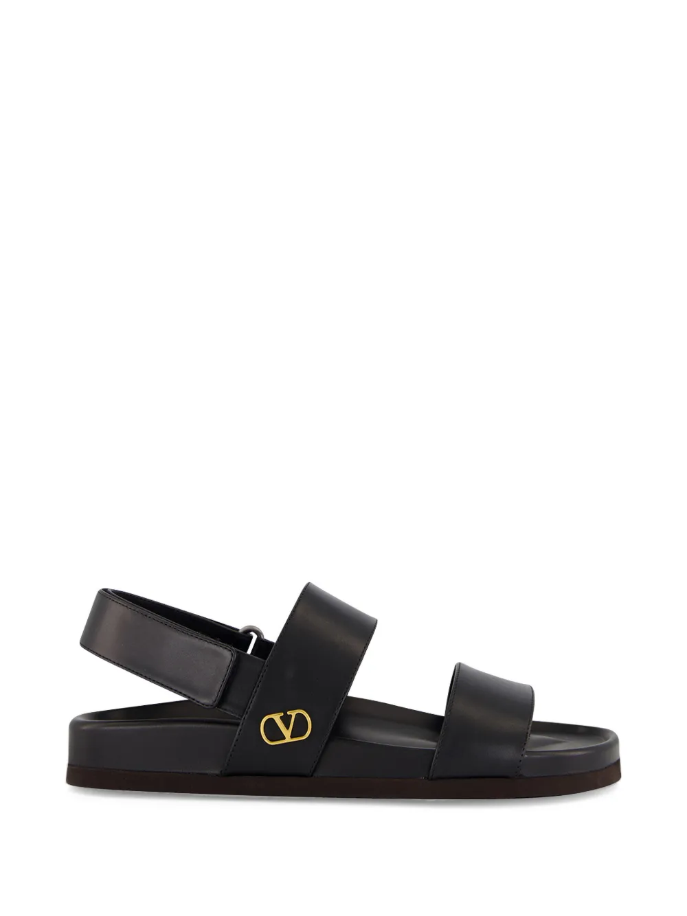 Valentino Garavani VLogo Signature leather sandals - Nero