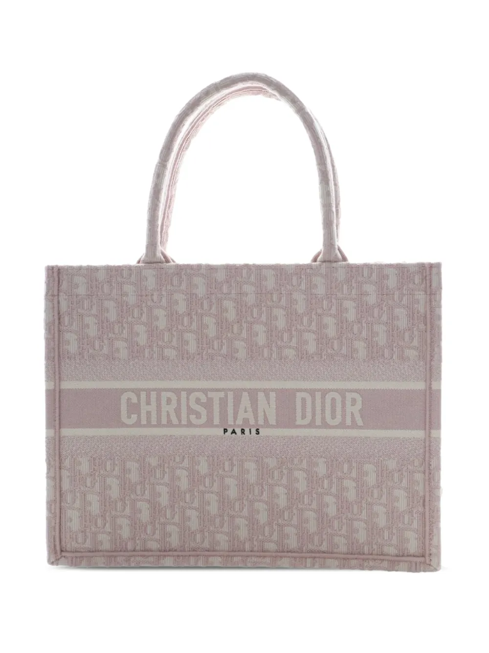 Christian Dior Pre-Owned 2025 Medium Oblique Embroidered Canvas Book tote bag - Pink
