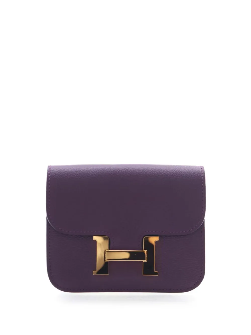 Hermès Pre-Owned 2022 Evercolor Constance Slim Wallet small wallets - Viola