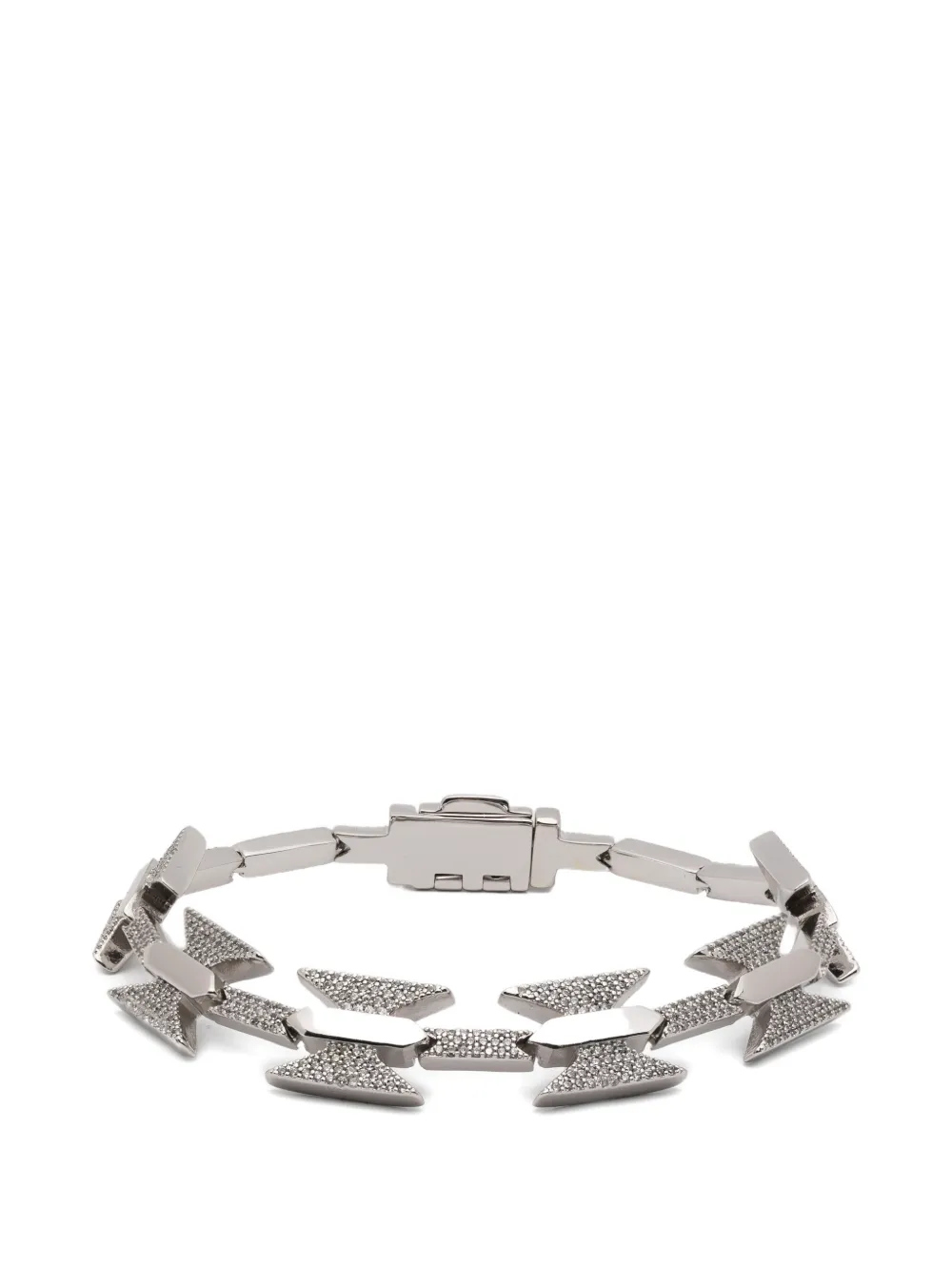 DARKAI Razor crystal-embellished wire bracelet - Argento
