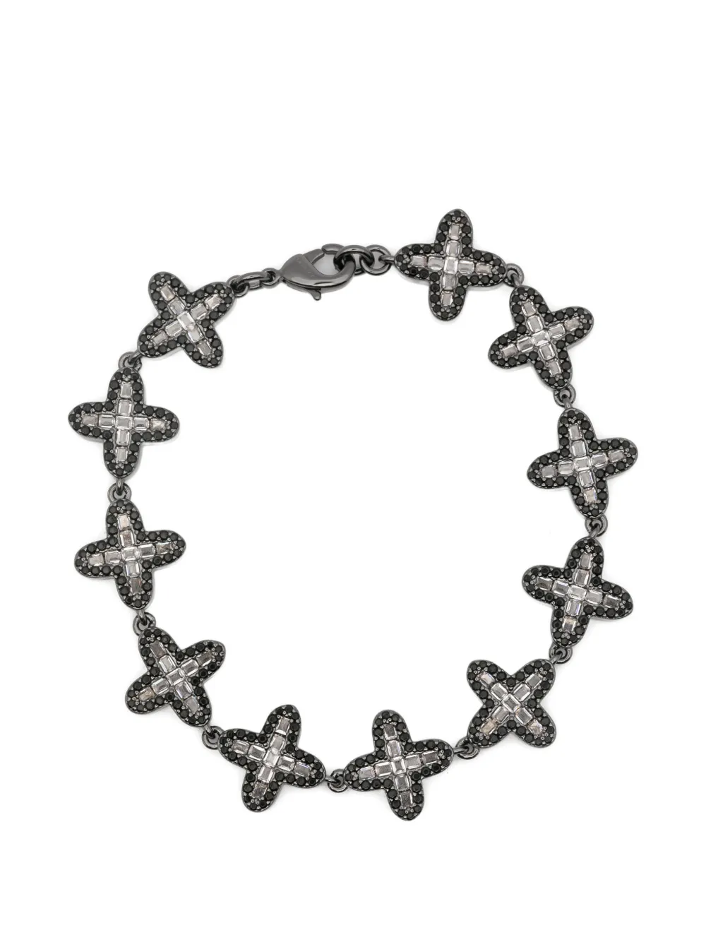 DARKAI clover crystal-embellished bracelet - Nero